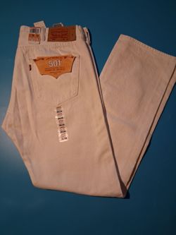 Levis 501 white Jeans