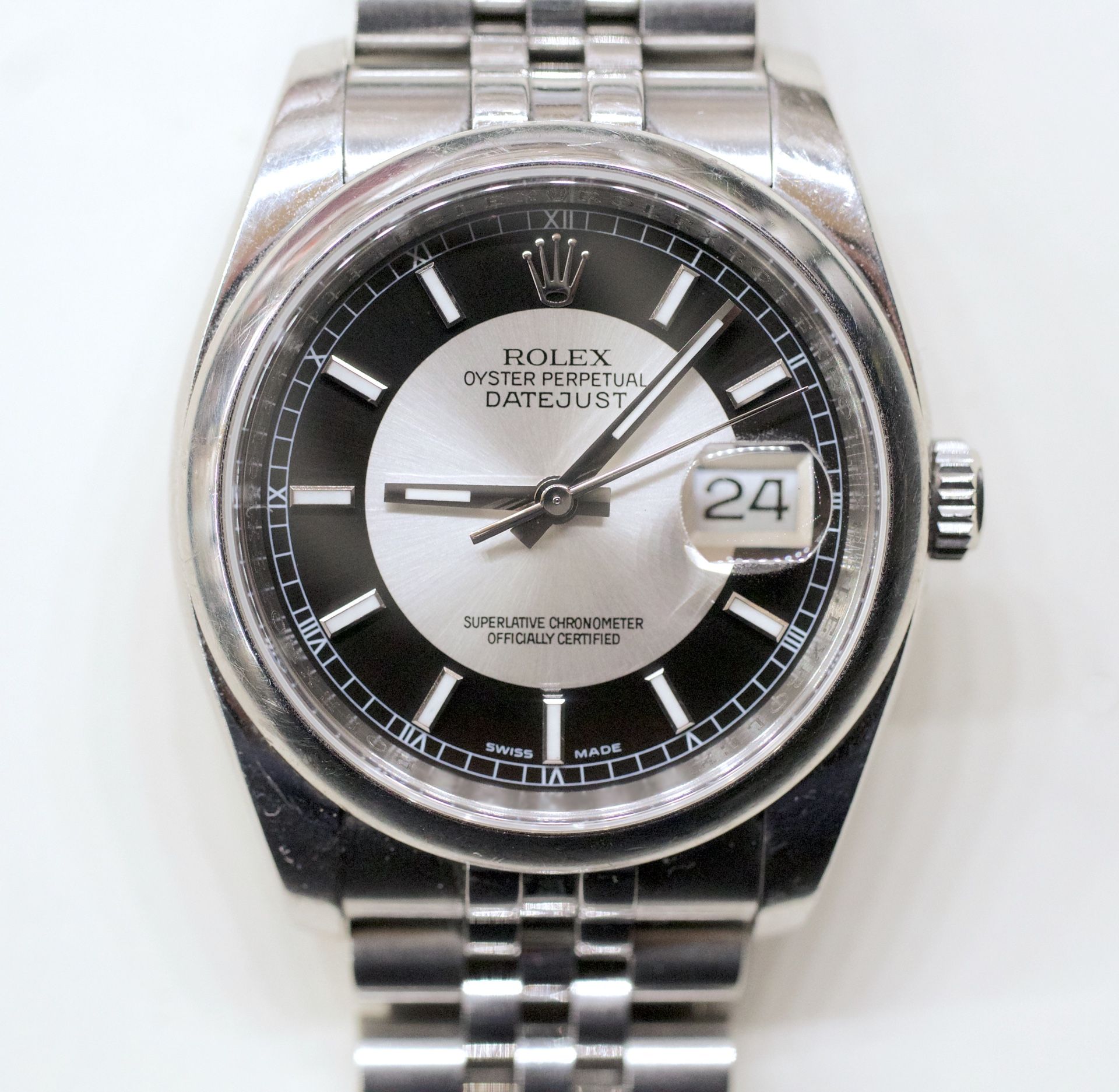 Rolex “Tuxedo Dial” Datejust 36, Ref 116200 Wristwatch