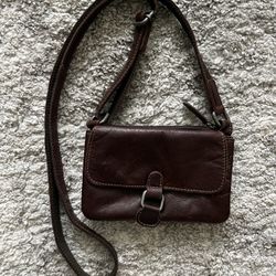 Jack George Voyager Collection Leather Small Cross Body Purse Bag