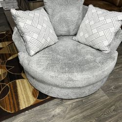 Oversized Swivel Chair