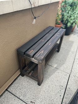 Rustic Premium Pine Bench with Storage