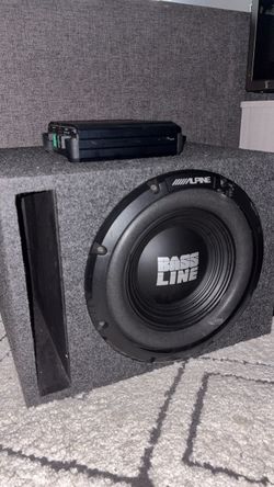 Alpine 18” Subwoofer with Amp
