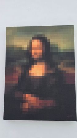Mona Lisa Pixelated Wall Art