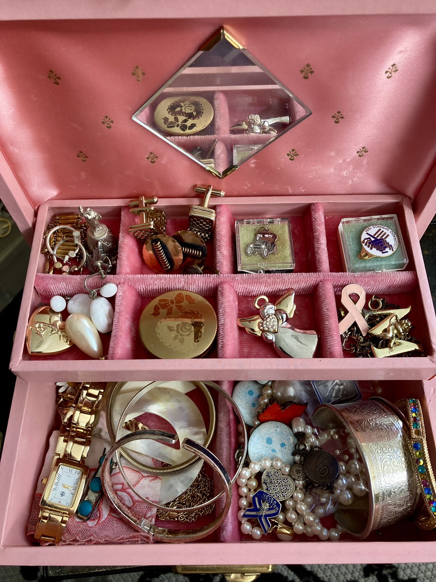 Jewelry box and contents