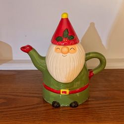 World Market Christmas Gnome Santa Teapot