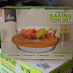 Baking Dish Set With Cutting Board 