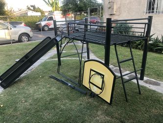 Bunk bed with slide