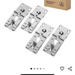 Sectional Couch Connectors, Thickened Interlocking Alligator Couch Connectors