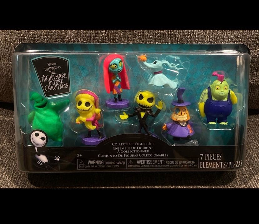 Disney Tim Burton The Nightmare Before Christmas collectible figure set For Sale Or Trade 