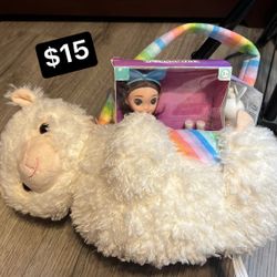 Gabby Doll  house Llama Basket