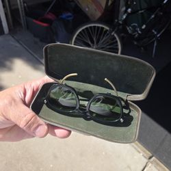 Vintage AO Green Safety Glasses Great For Motorcycle Scooter Riding