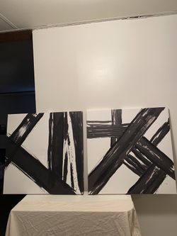 Wall Art Two Pieces Each Piece  23”by23”