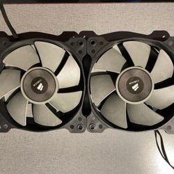 (2) Corsair SP120L 120mm 4-pin PWM PC Fans