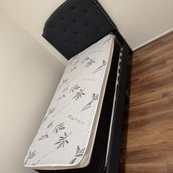 Twin. Bed Frame With Bamboo Mattress Included New In Box 