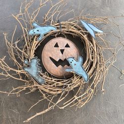 Scary Door Wreath