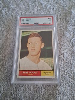 1961 Topps Jim Kaat, HOF, Minnesota Twins! PSA 3 VG!