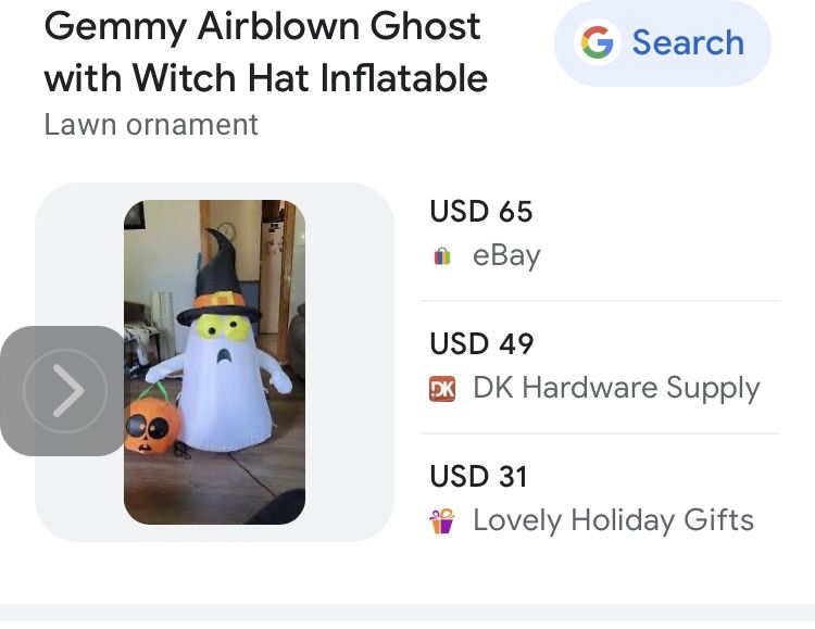 Inflatable Ghost $8