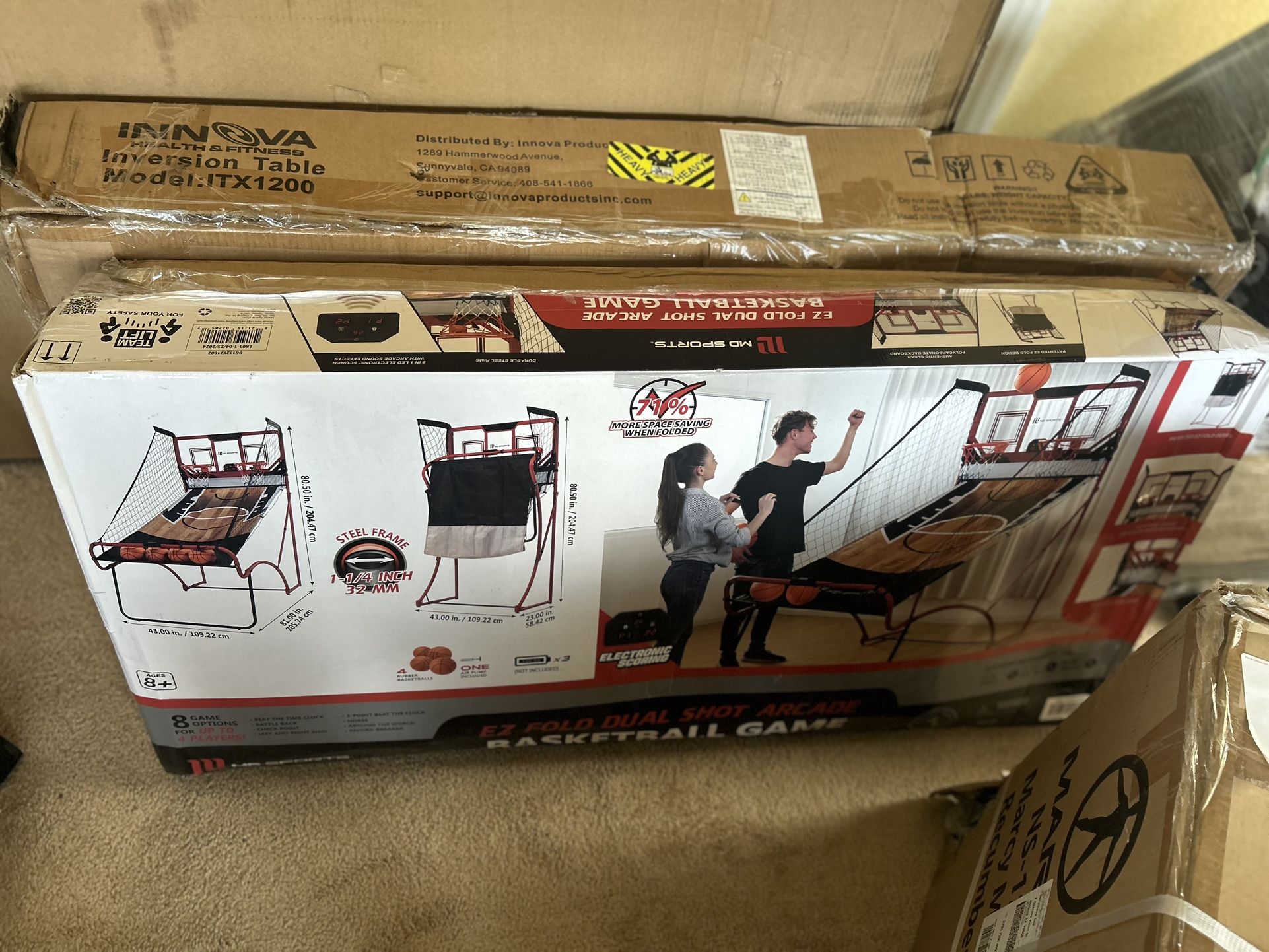 Indoor Ez Fold Basketball Hoop