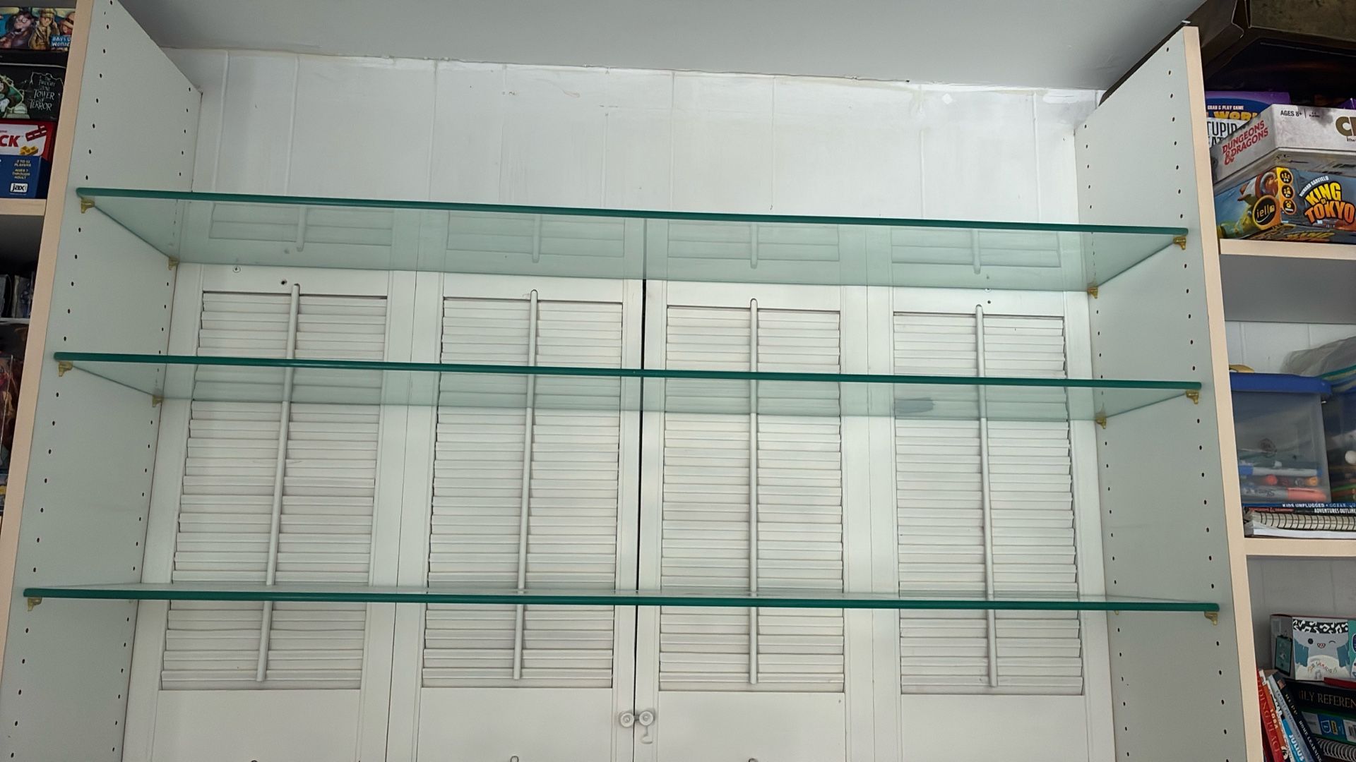 3ea Glass Shelves 51 1/2” Long X 3/8” Thick