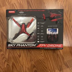 Sky Phantom WiFi FPV Drone (Red)