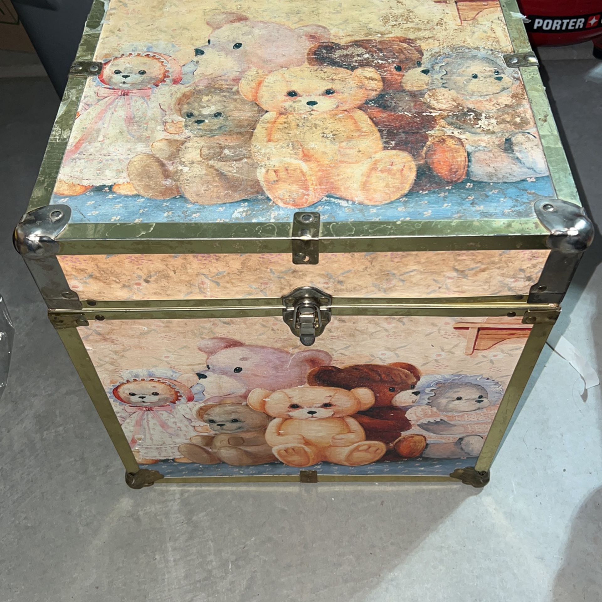 Vintage Toy Trunk Chest Rare