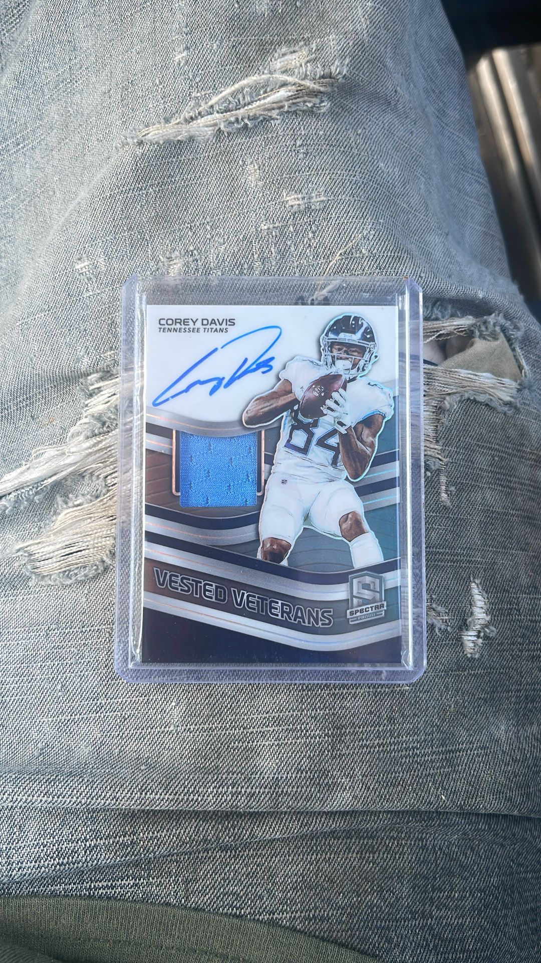 It Is a Corey Davis Autograph And Numbered Card