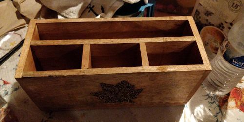 Wooden Desk Organizer Caddy
