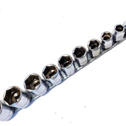 Snap-on 211FSY 11 Pc SAE 6pt Socket Set 1/4 - 7/8