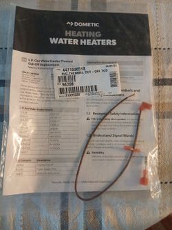 Lp gas water heater thermal cut off replacement