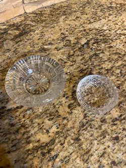 Set of 2 crystal trays