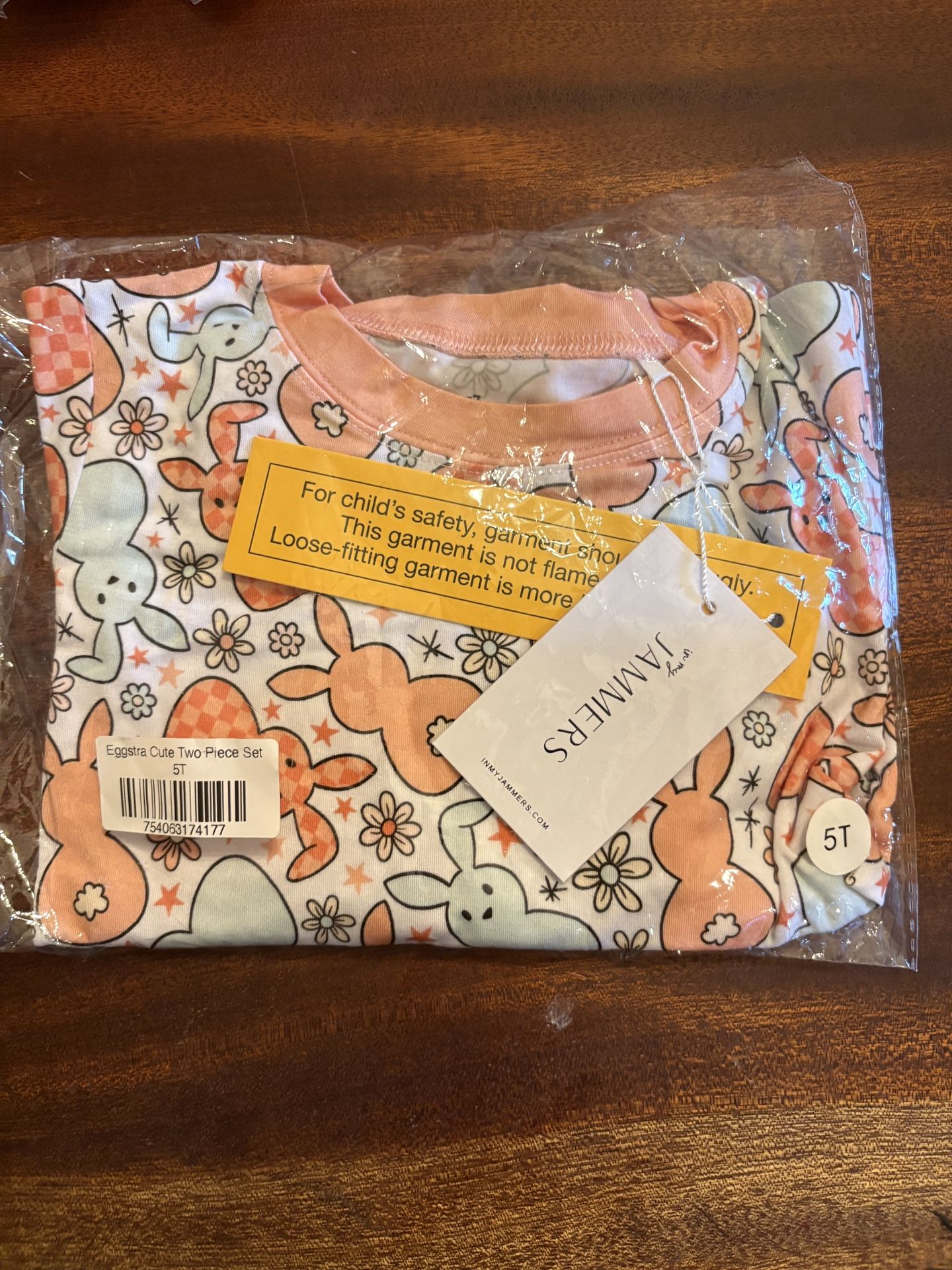 In My Jammers Unopened Eggstra Cute 2 Piece Pajamas 5T