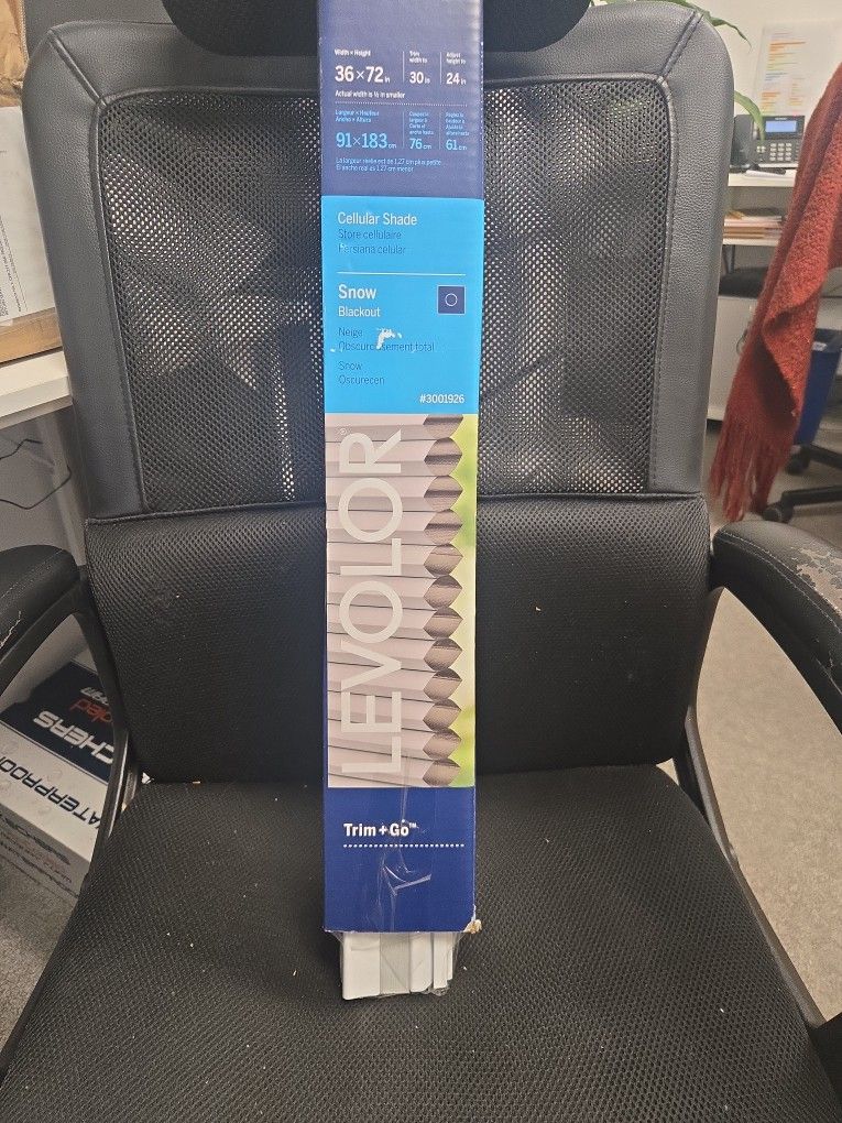 36"x72" Cellular Blackout Shade