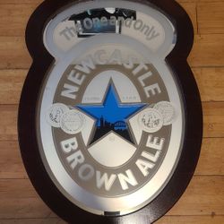 New Castle Brown Ale Bar Mirror 