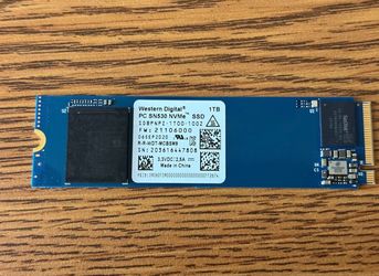 Western Digital PC SN530 1TB M.2 2280 NVMe Internal SSD (SDBPNPZ-1T00)