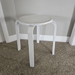 Small White Stool  