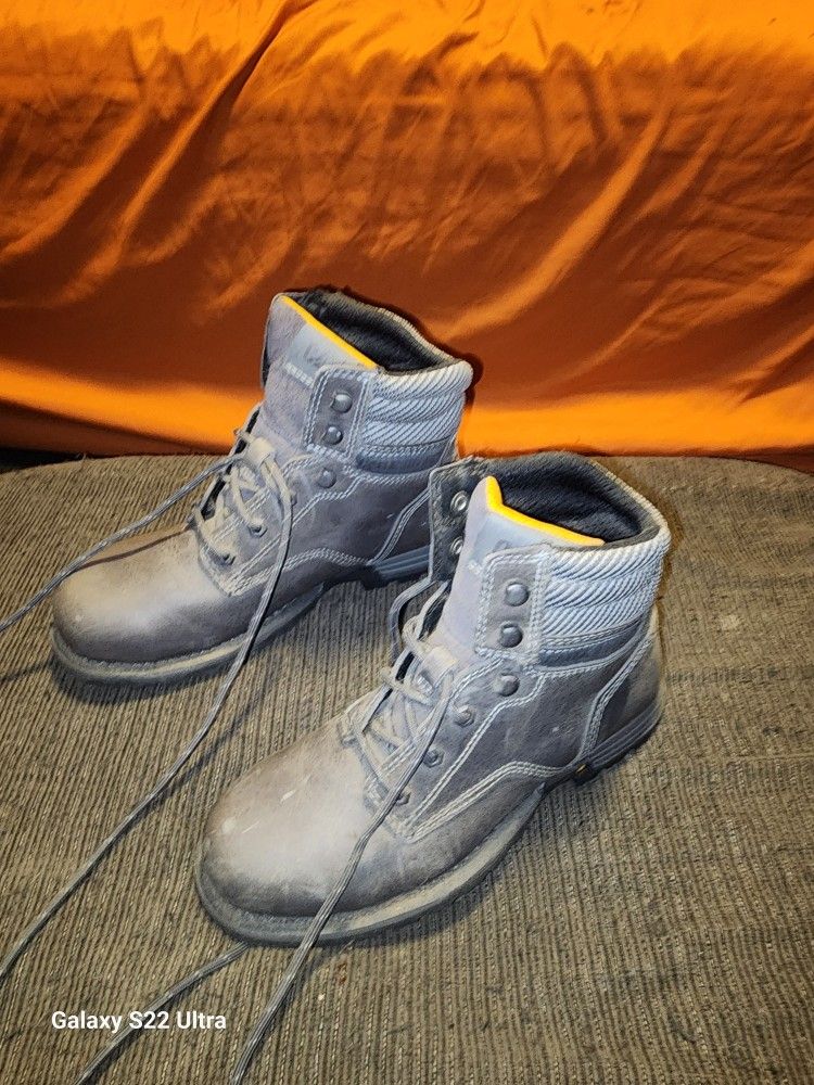 Women Caterpillar Steel Toe Boots 