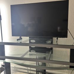 3-Tier Tempered Glass TV Stand