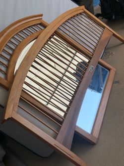 Arched Wood Bed Frame King