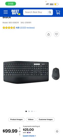 Logitech Keyboard And Mouse