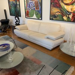 Natuzzi Sofa Winter White