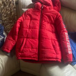 Red Tommy Hilfiger Puffer Jacket