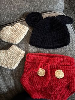 Crochet Mickey Mouse Outfit 