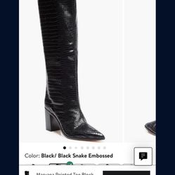 Schutz Black Leather Boots