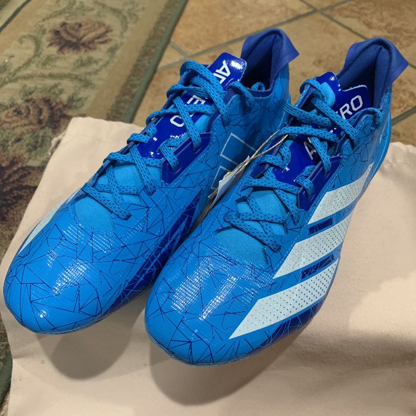 Adidas Adizero Team “Teal Blue” Football Cleats (Size: 10  display picture 3