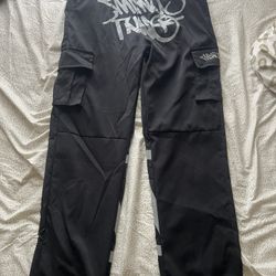 Minus Two black & grey cargo pants