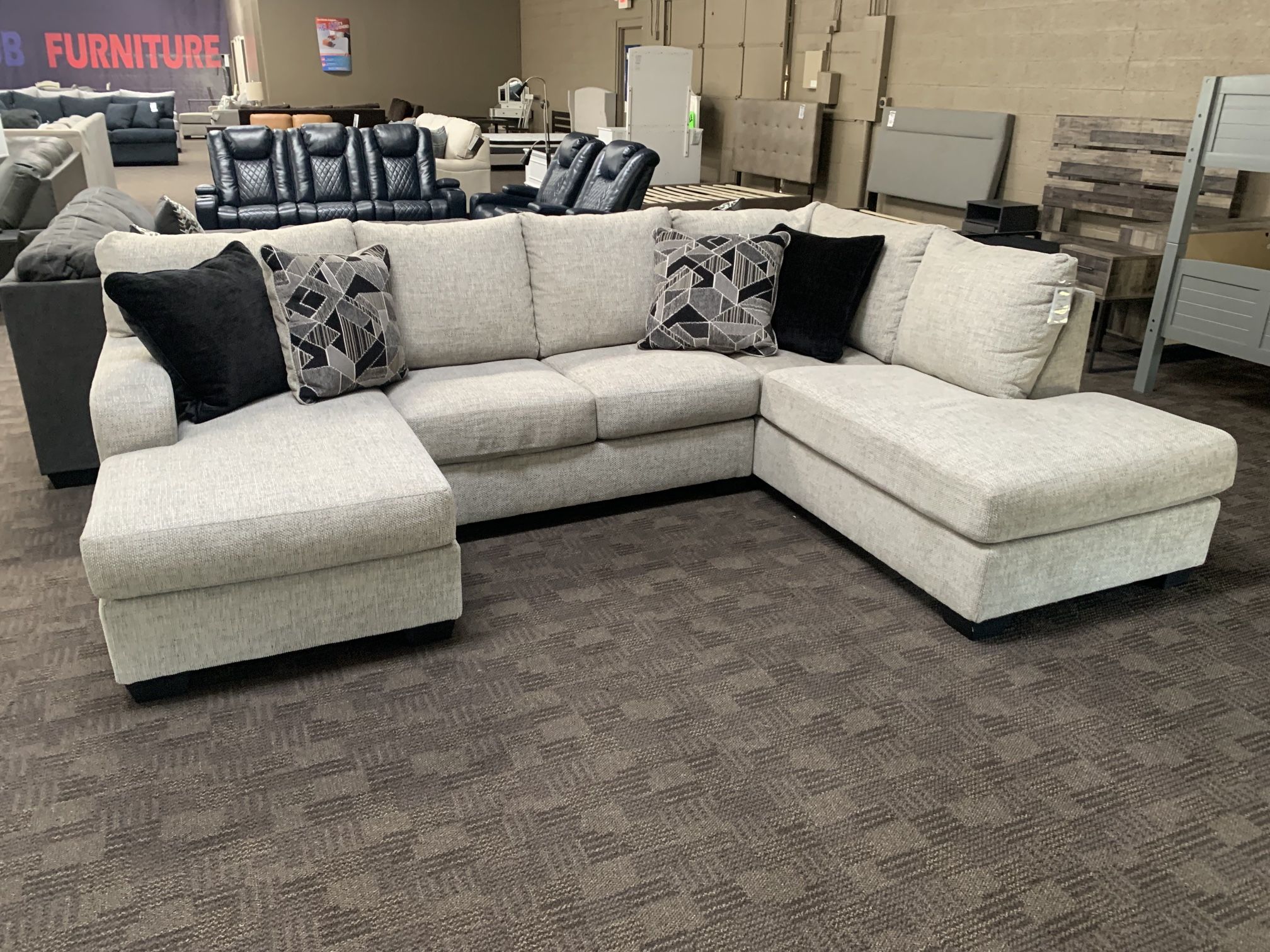 Grey Double Chaise Sectional Sofa,All Products : American Fashion Style Bags On Sale