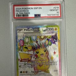 Pokemon PSA 10 Pikachu Surging Sparks