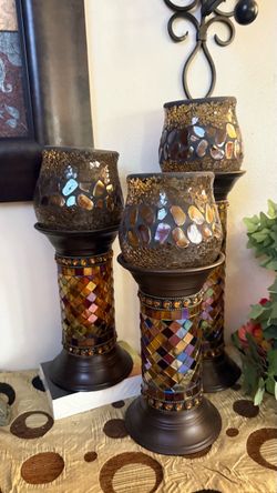 Party lite, candelabros con copas