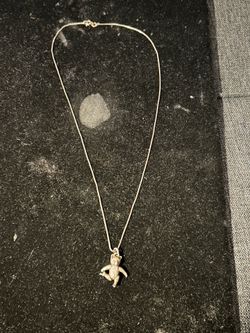 Sterling silver Bear  Necklace