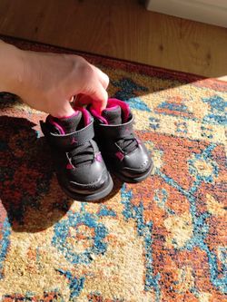 Pink & Black Baby Girls Jordans 